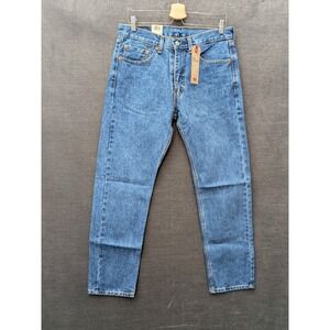 New With Tags Mens Levi 505 Regular Jeans W 32 X  L 32 Straight Leg Med Wash
